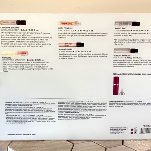 belk Other Fragrance Perfume Trial Sampler For Her Atomizer New In